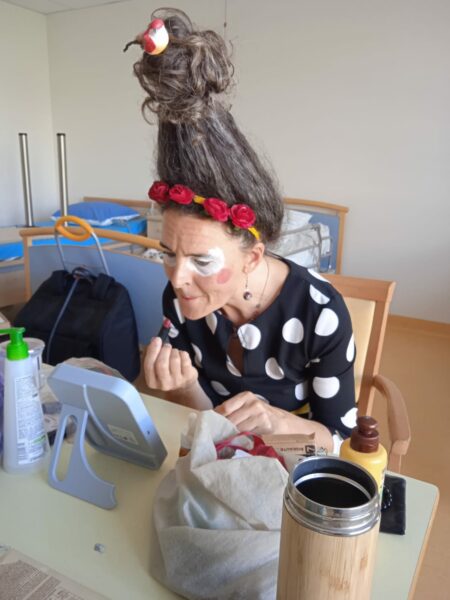 maquillage clown hospitalier
